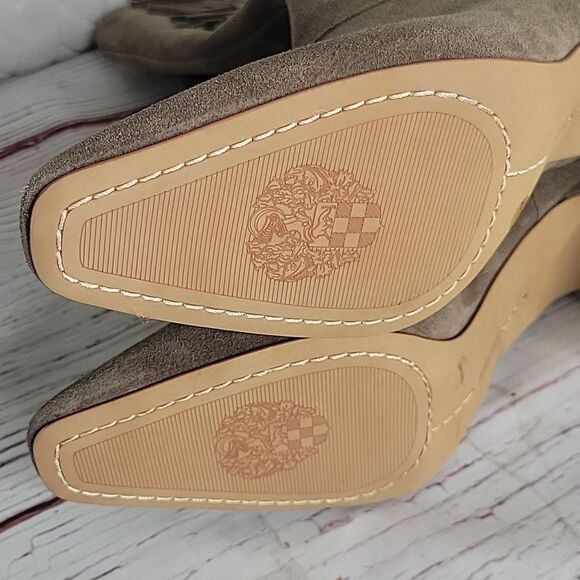 Vince Camuto Sterla Tall Suede Fringed Boots Size 10 - Picture 11 of 13